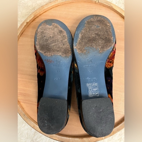 Via Spiga Velvet Floral Jewel Brocade Ballet Flat size 7.5 - Picture 7 of 8